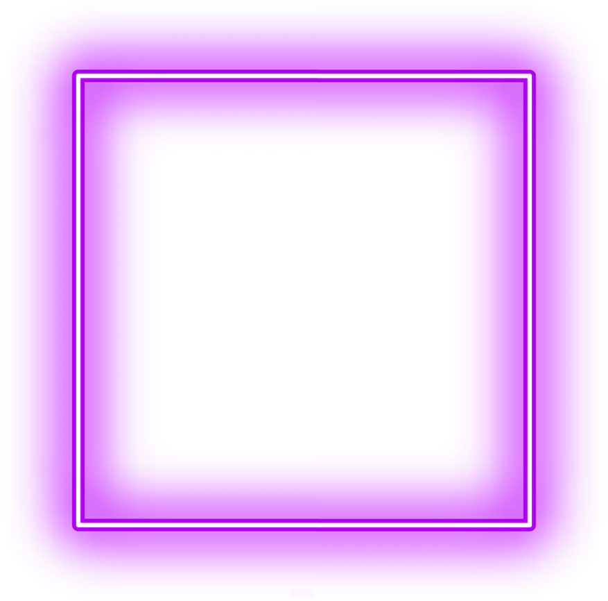 Purple Neon Color Square Shape